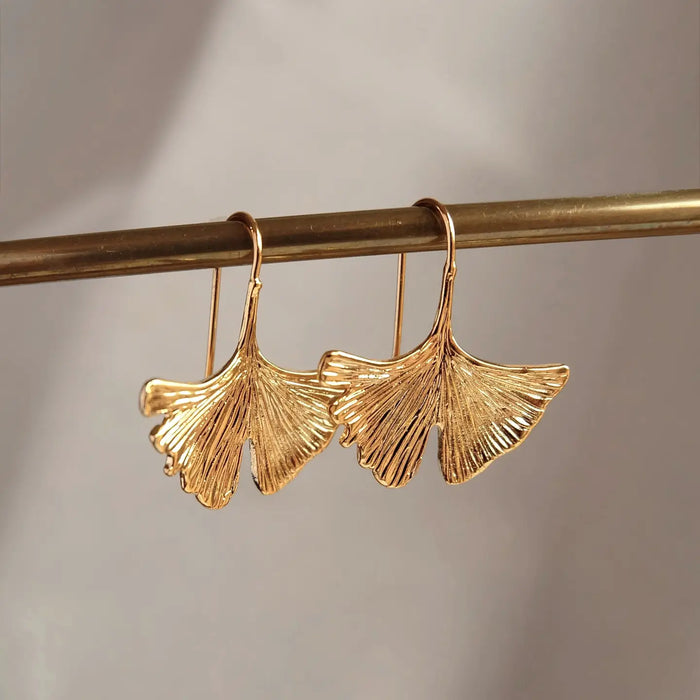 Ginko Leaf Earrings