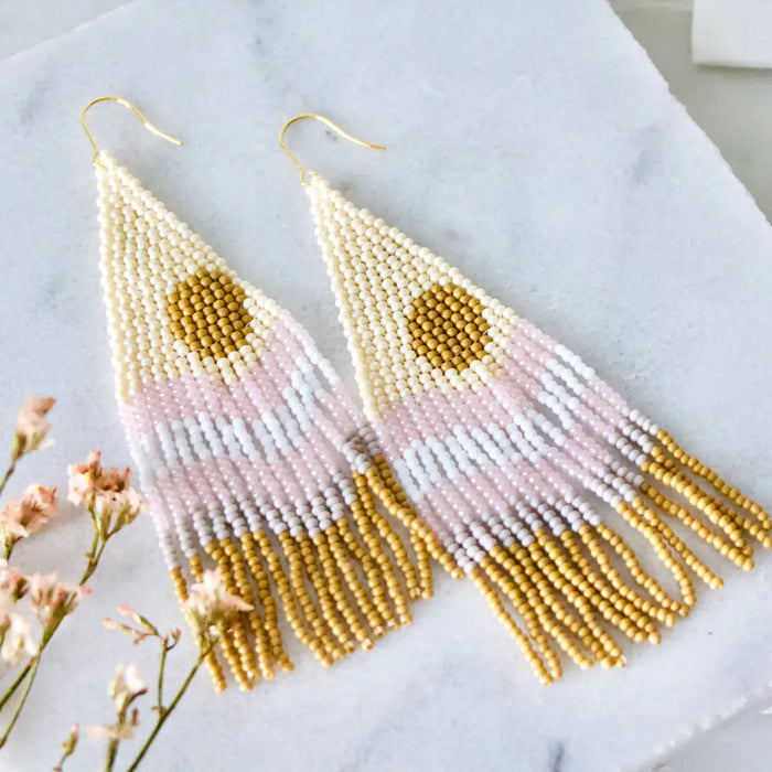 Beaded Moonrise Earrings