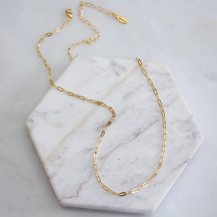 Paperchain Gold Plated Necklace