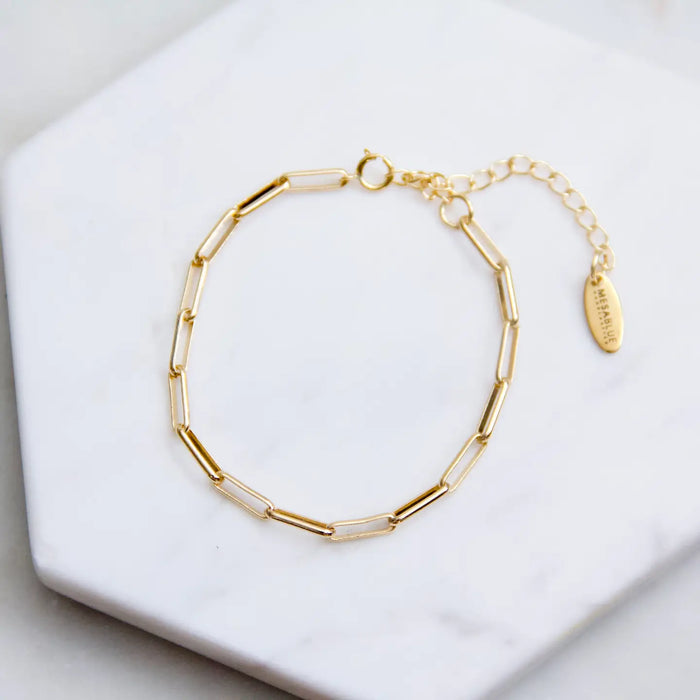 Paperchain Gold Plated Bracelet