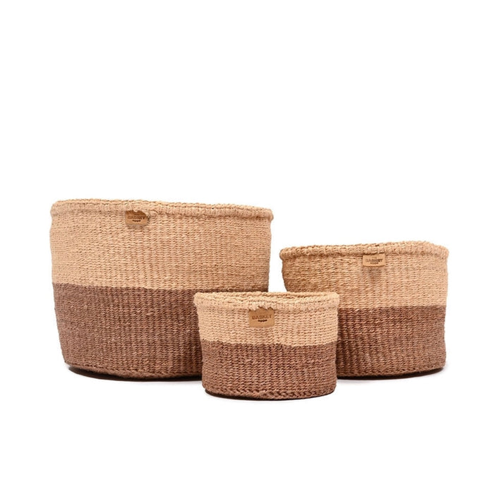 Colour Block Basket Baked Tile and Sand