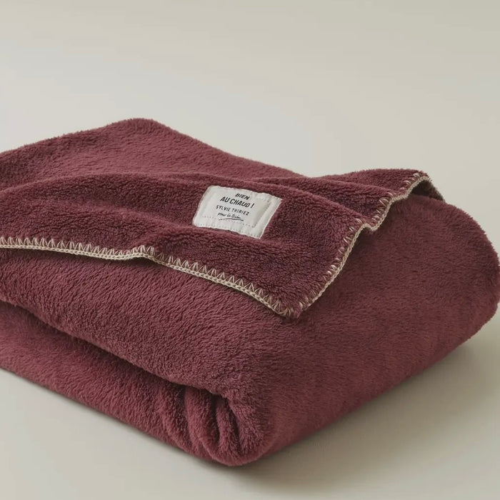 Soft Fleece Throw Aubergine