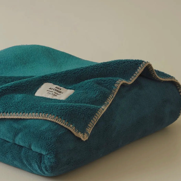 Soft Fleece Throw Deep Turquoise