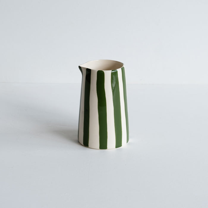 Musango Creamer Jug Moss Stripe