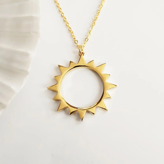 Abstract Sun Necklace