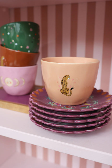 Leopard Peach Cup
