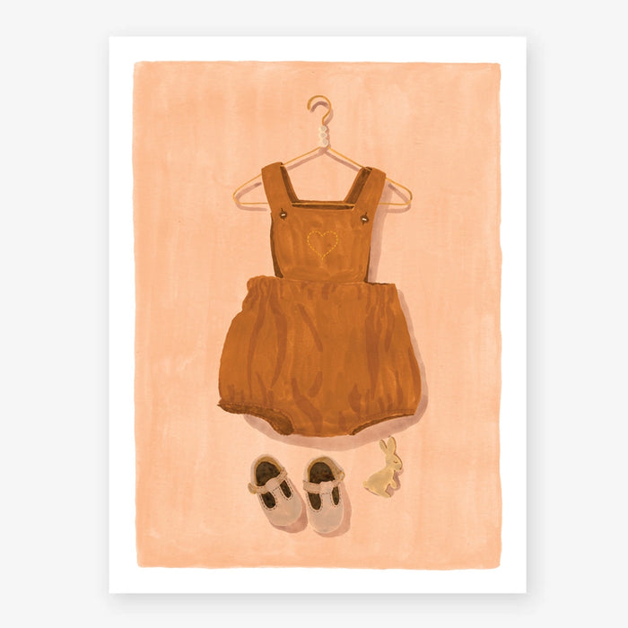 Baby Clothes Print Cognac