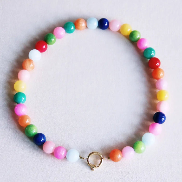 Natural Stone Beaded Necklace