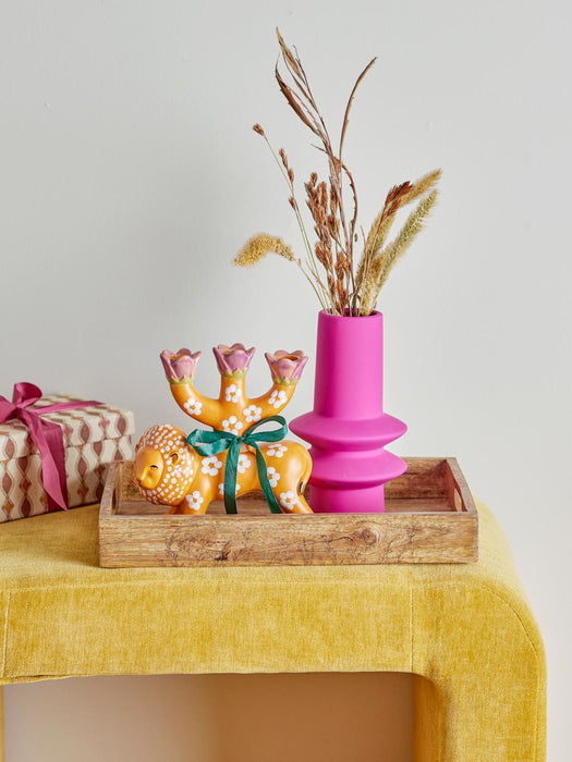 Set of 2 Reem Stoneware Candlesticks