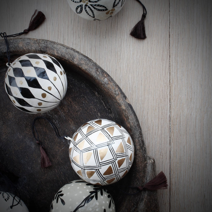 Hand Made Paper Mache Bauble