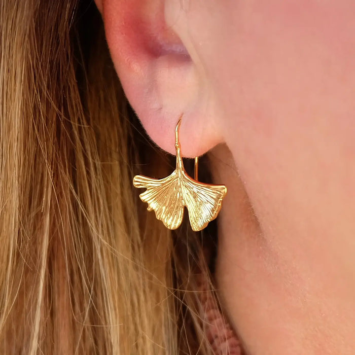 Ginko Leaf Earrings