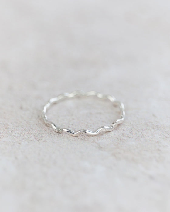 Sterling Silver Geo Swirl Ring