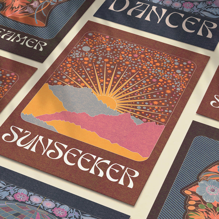 Retro Sunseeker Print A3