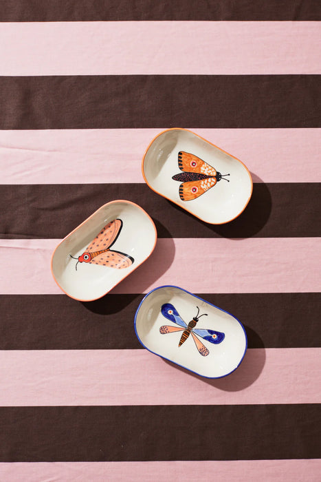Moth Party Dish Blue