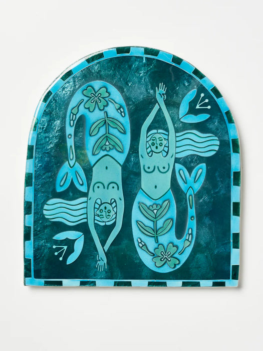 Moonwater Mermaid Shell Wall Tile