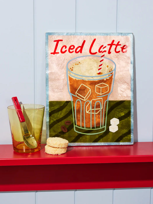 Barista Iced Latte Shell Wall Tile