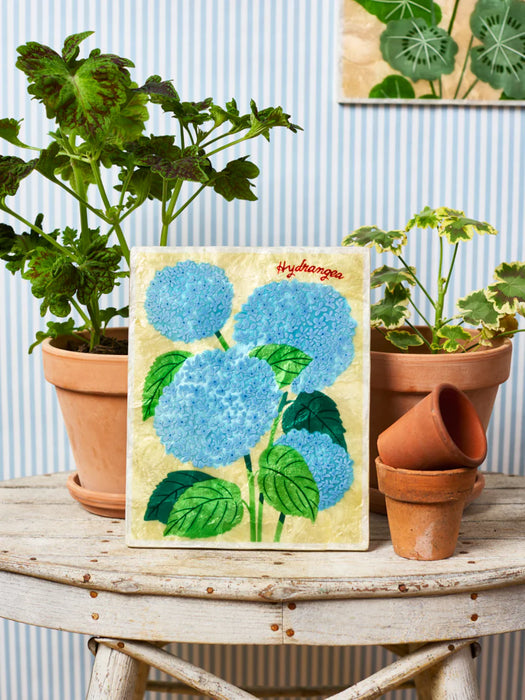 Floral Hydrangea Shell Wall Tile