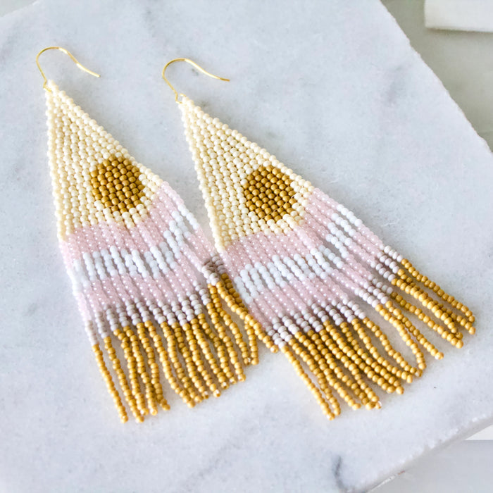 Beaded Moonrise Earrings