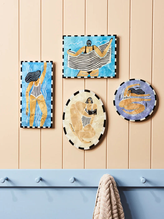 PREORDER Beach Days Shell Tile Towel Off