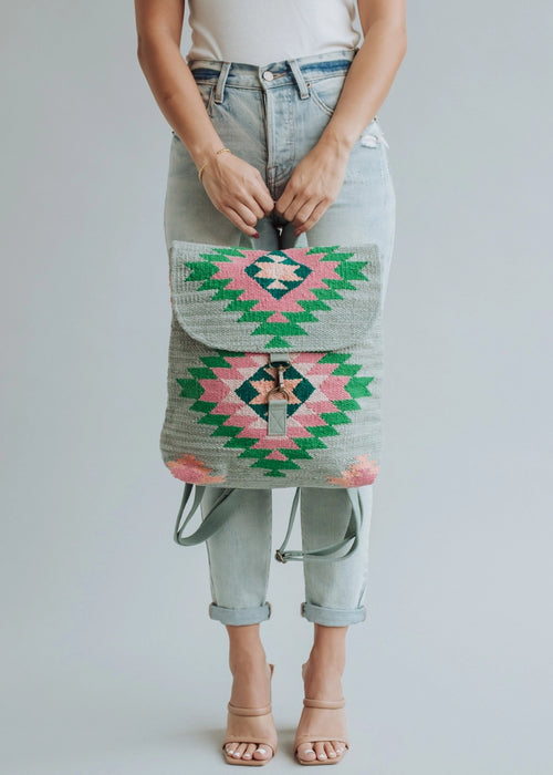 Woven Aztec Backpack