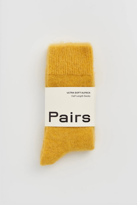 Pairs Soft Alpaca Socks Dandelion