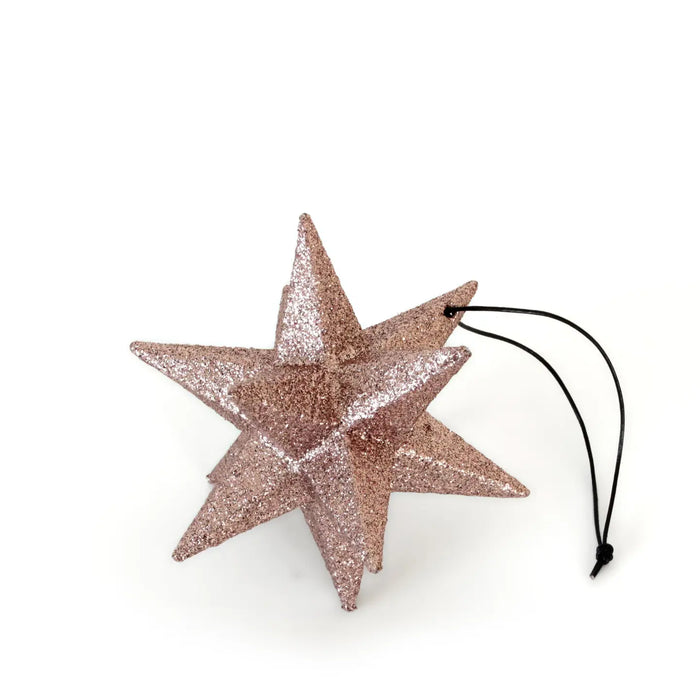 Polygon Star Bauble Rose Gold