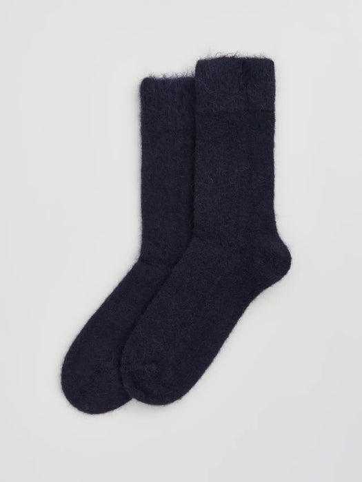 Pairs Soft Alpaca Socks Navy