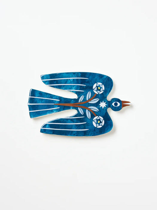Paloma Blue Bird Shell Wall Tile