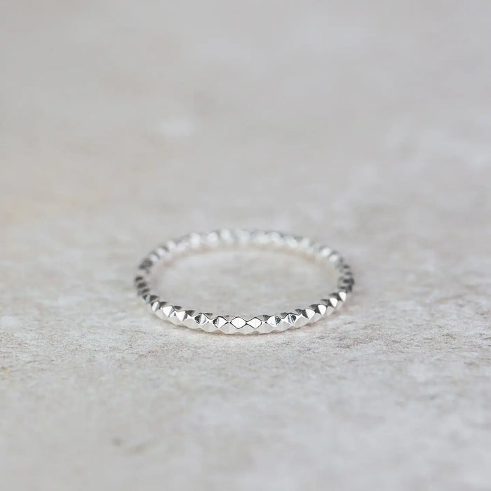 Sterling Silver Textured Ring
