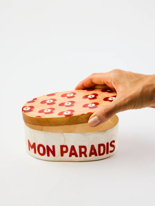 Mon Paradis Floral Shell Box