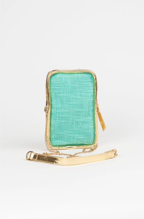 Palms Turquoise Cross Body Bag