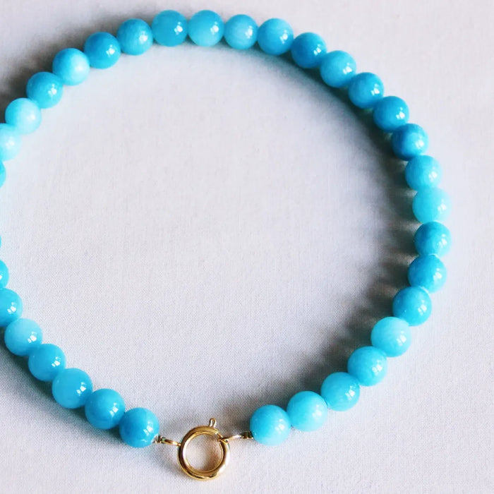 Natural Stone Beaded Necklace