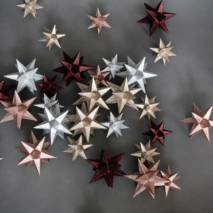 Polygon Star Bauble Rose Gold