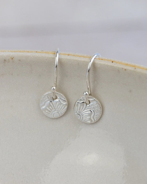 Sterling Silver Textured Earrings