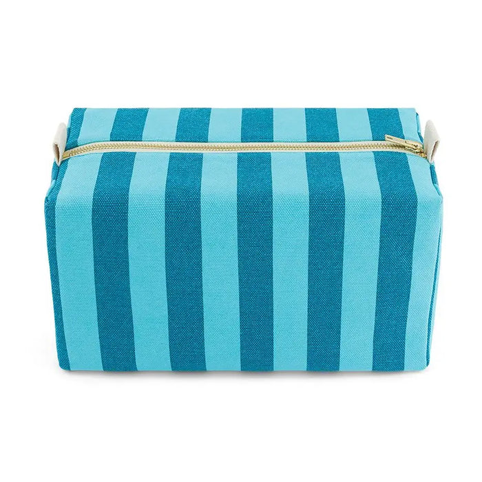 Rose in April Stripe Beauty Bag Turquoise