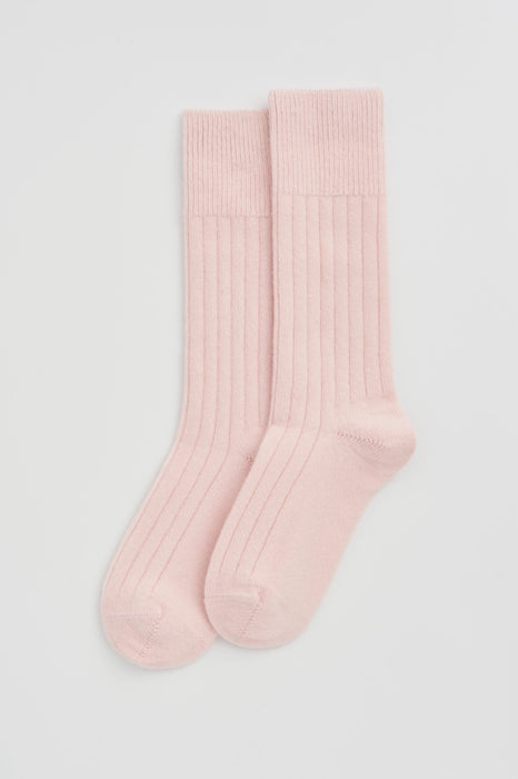 Pairs Soft Merino Socks Ballet Pink