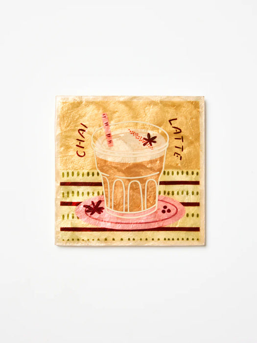 Barista Chai Latte Shell Wall Tile