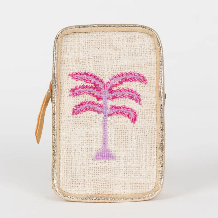 Crossbody Pink Palm Bag