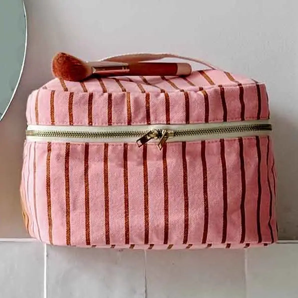 Rose in April Stripe Vanity Case