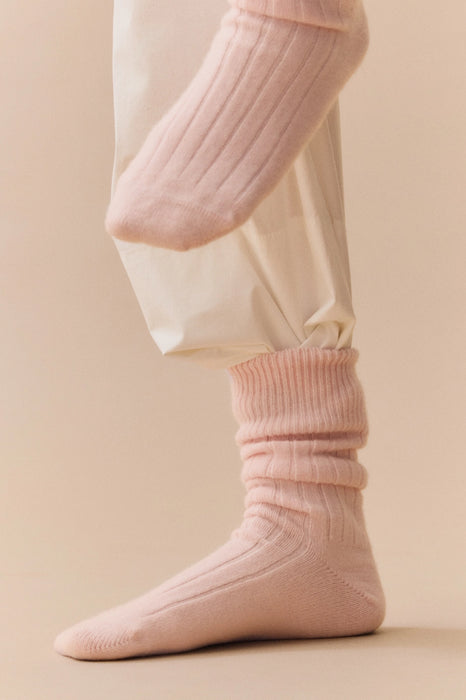 Pairs Soft Merino Socks Ballet Pink