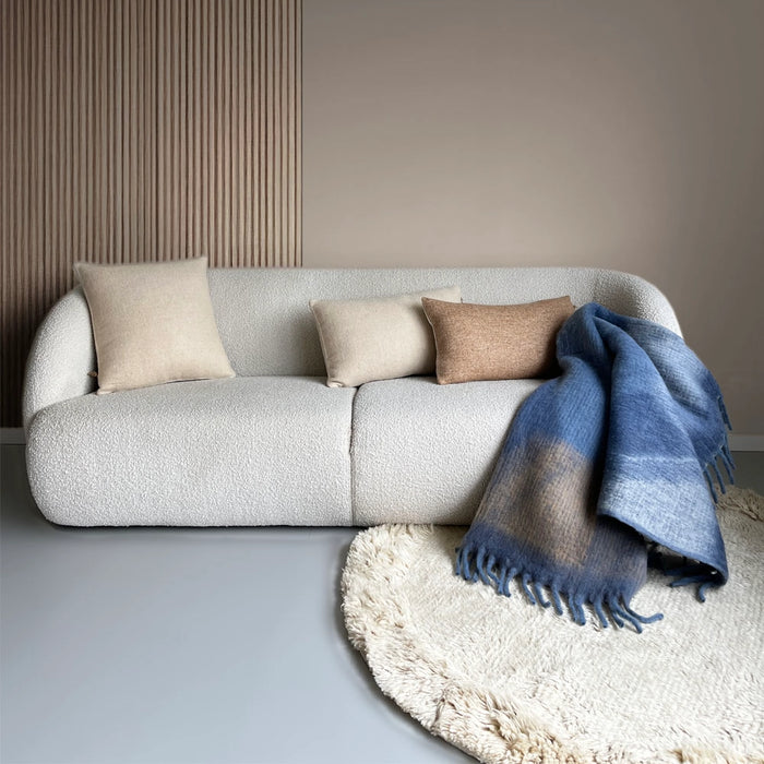 Soft Recycled Zapotec Throw Blues