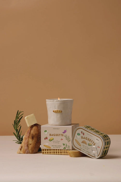 Paddywax Bistro Baguette Ceramic Candle