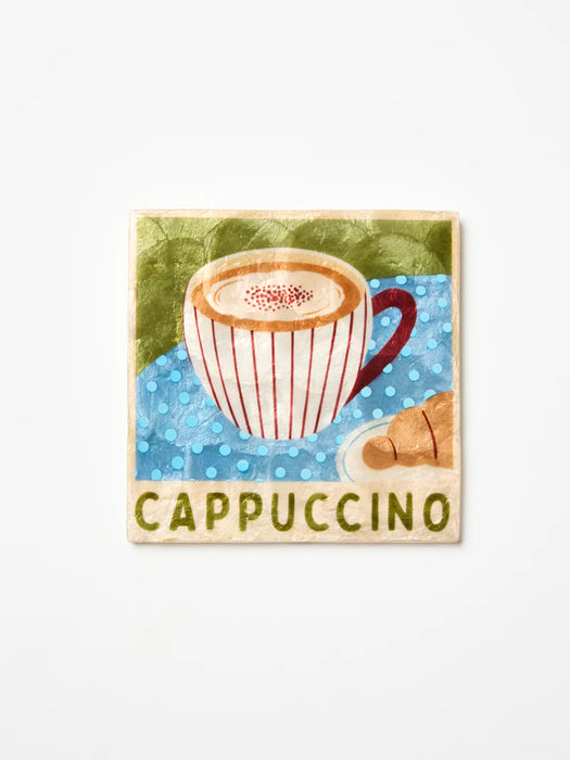 PREORDER Barista Cappuccino Shell Wall Tile