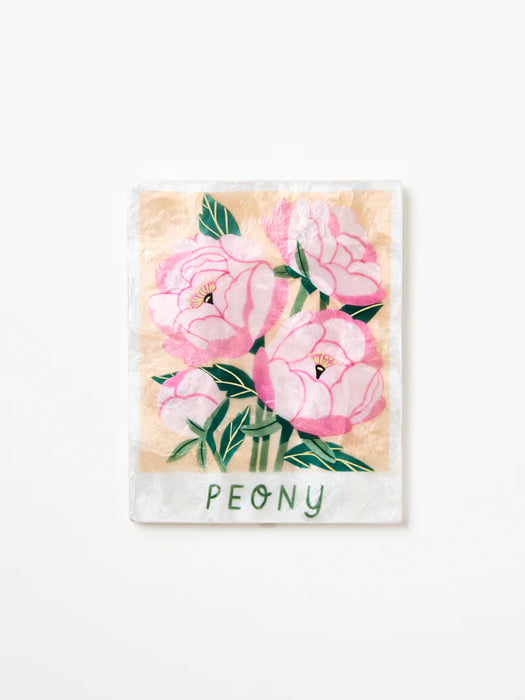 Floral Peony Shell Wall Tile