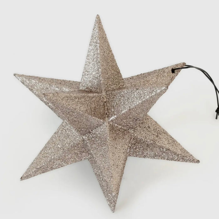 Polygon Star Bauble Large Champayne