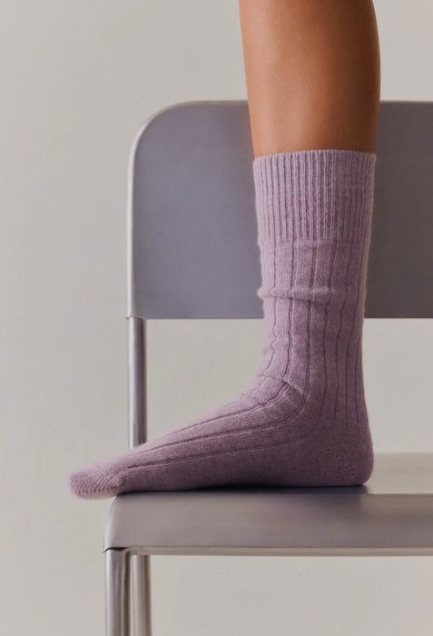 Pairs Soft Merino Socks Lilac