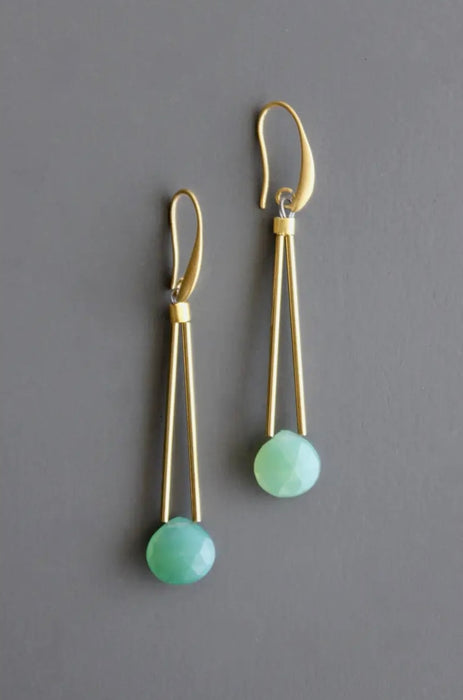 Green Onyx Earrings