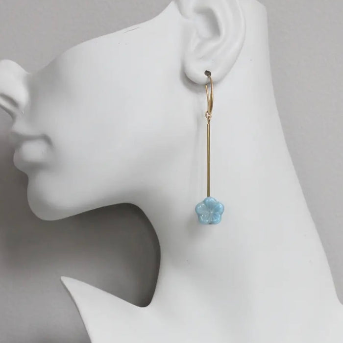 Blue Flower Earrings