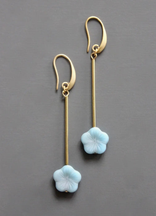 Blue Flower Earrings