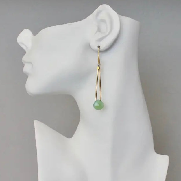 Green Onyx Earrings